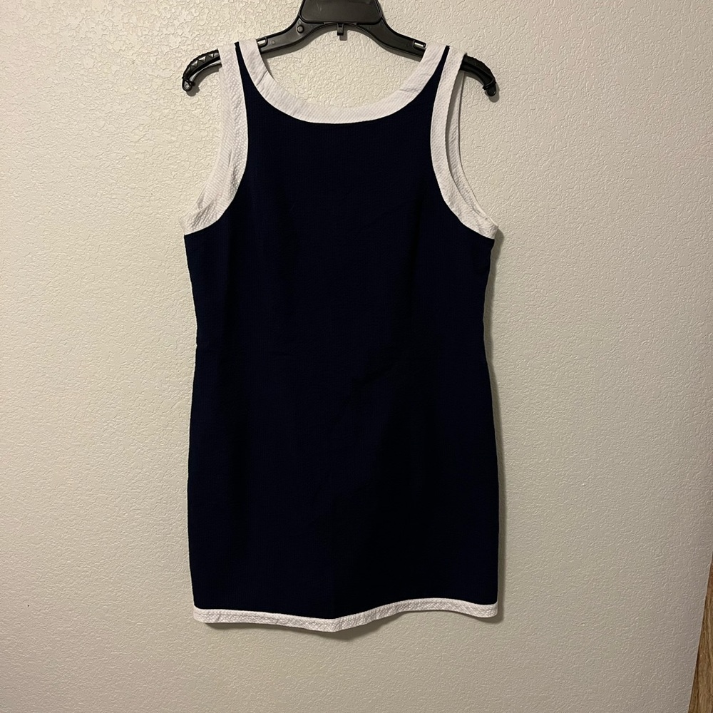 Lauren James Navy and White Dress